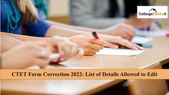 CTET Form Correction 2022