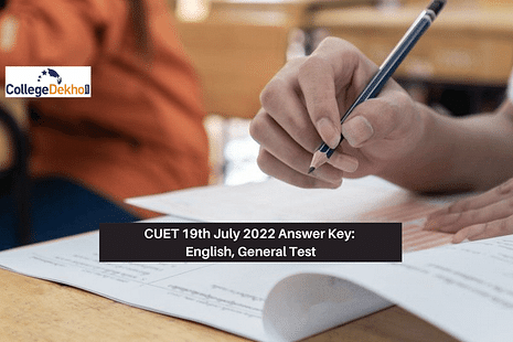 CUET 19th July 2022 Answer Key: English, General Test