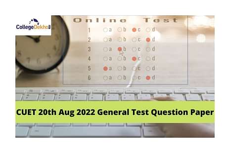 CUET 20th Aug 2022 General Test Question Paper