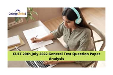 CUET 20th July 2022 General Test Question Paper Analysis
