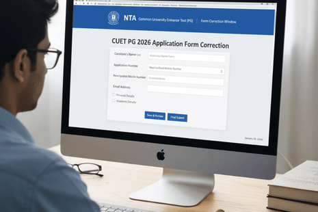 CUET PG 2026 Form Correction Ends on January 30: Last chance to edit application form