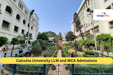 Calcutta University LLM and MCA Admissions 2023
