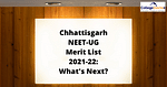 Chhattisgarh NEET 2021 Merit List