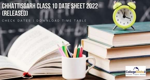 Chhattisgarh Class 10 Date Sheet 2022