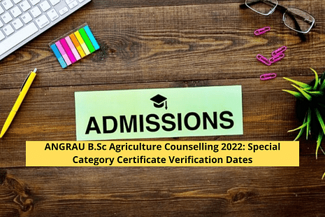 ANGRAU B.Sc Agriculture Counselling 2022: Special Category Certificate Verification Dates, Venue, Documents Required