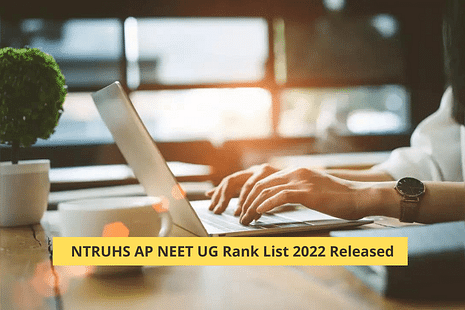 NTRUHS AP NEET UG Rank List 2022 Released: Download PDF, Topper Names
