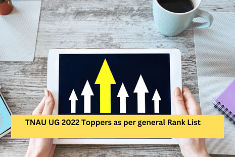 TNAU UG 2022 Toppers as per General Rank List: Check topper names & rank