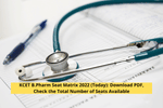 KCET B.Pharm Seat Matrix 2022 (Released): Download PDF, Check the Total Number of Seats Available