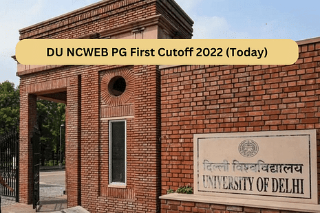 DU NCWEB PG Admission 2022 Live Updates: First Admission List to be Released Today at ncweb.du.ac.in