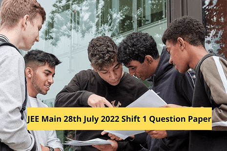 JEE Main Question Paper 28th July shift 1