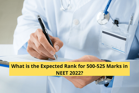 What is the Expected Rank for 500-525 Marks in NEET 2022?