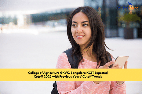 College of Agriculture GKVK, Bangalore KCET Expected Cutoff 2025 with Previous Years' Cutoff Trends