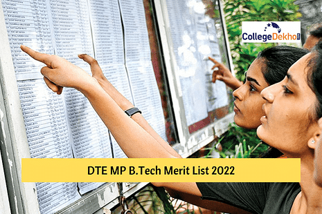 DTE MP B.Tech Merit List 2022 Live Updates
