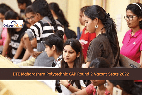 DTE Maharashtra Polytechnic CAP Round 2 Vacant Seats 2022 Releasing Today: Check College-wise vacant seats information