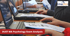 DUET MA Applied Psychology 2020 Exam Analysis - Difficulty Level, Review, Solutions