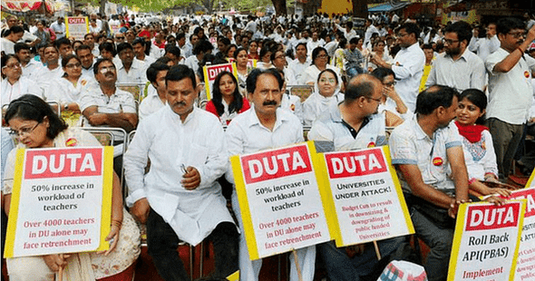 DUTA Protests: Teachers Demand Confirmation Letter