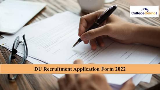 DU Recruitment 2022 Application Form