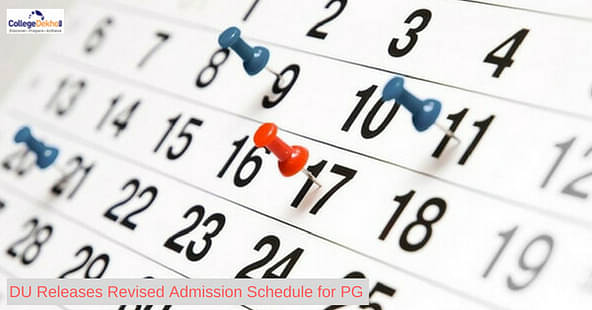DU PG Admission 2019: Revised Admission Schedule Released
