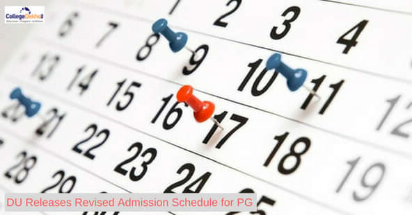 DU PG Admission 2019: Revised Admission Schedule Released