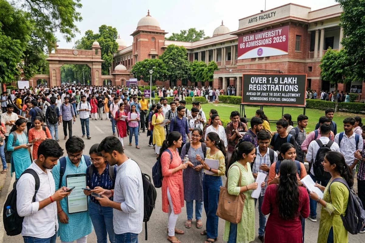 Delhi University UG Admissions 2026: Over 1.9 Lakh Registrations Ahead of July 16 Seat AllotmentDelhi University UG Admissions 2026: Over 1.9 Lakh Registrations Ahead of July 16 Seat Allotment