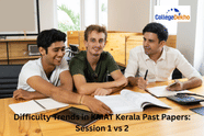 Difficulty Trends in KMAT Kerala Past Papers: Session 1 vs 2