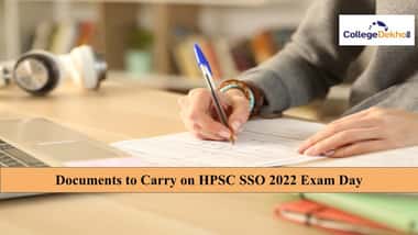 Documents to Carry on HPSC SSC SSO 2022 Exam Day