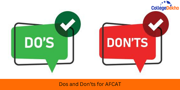 Dos and Donts for AFCAT 2024