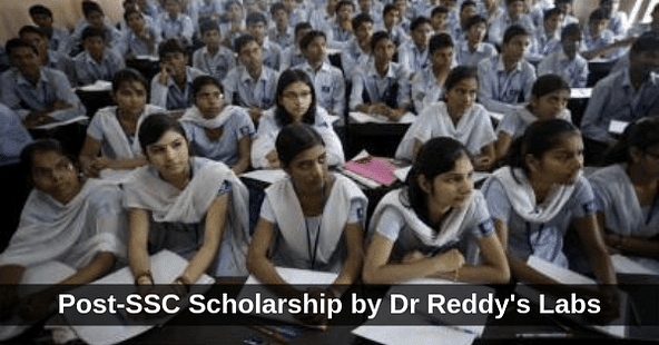 Post-SCC Scholarships by Dr Reddy's Labs
