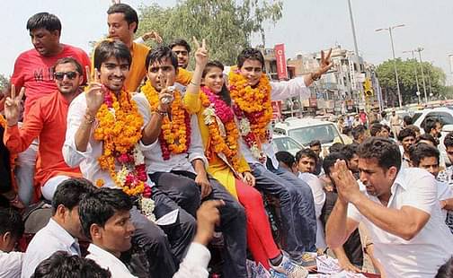 DUSU Polls: ABVP Sweeps, NSUI and APP Weep