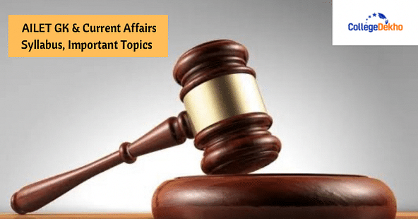 AILET GK & Current Affairs Syllabus, Important Topics