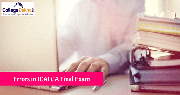 Minor Errors in ICAI CA Final Exam November 2017 Rank List