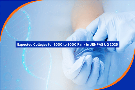 Expected Colleges for 1000 to 2000 Rank in JENPAS UG 2025