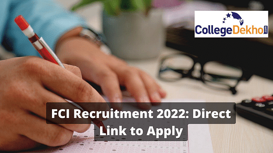 FCI Recruitment 2022 Application link