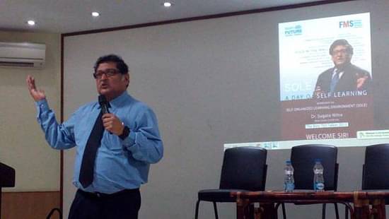 Future Media School organised 'Self Organised Learning Environment'- A Workshop by Sugata Mitra 
