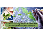 GATE Biotechnology (BT) Syllabus 2024: PDF Download, List of Chapters and Topics
