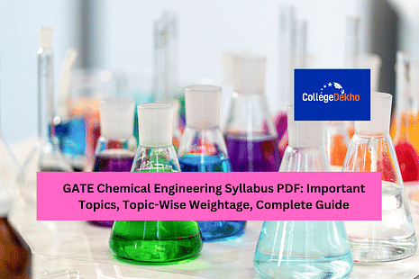 GATE 2024 Chemical Engineering Syllabus PDF: Important Topics, Topic-Wise Weightage, Complete Guide