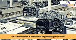 GATE Production & Industrial Engineering Cutoff