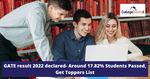 GATE result 2022 declared- Around 17.82% Students Passed, Get Toppers List