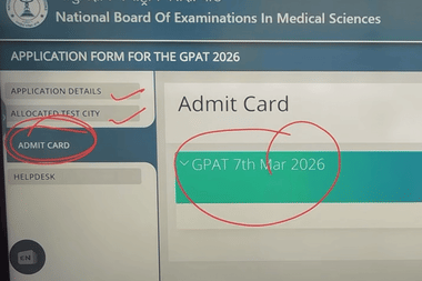 GPAT Admit Card 2026 (OUT) LIVE Updates: Link Activated; Important Exam Day Instructions
