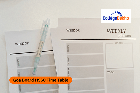 Goa Board HSSC Time Table 2025