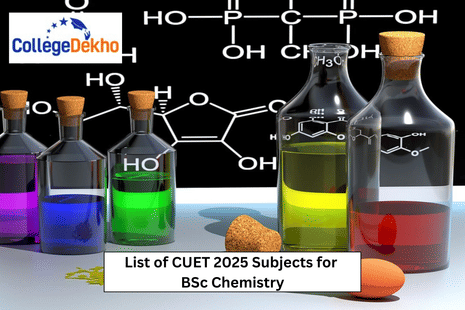 List of CUET 2025 Subjects for BSc Chemistry