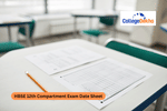 HBSE 12th Compartment Exam Date Sheet 2025
