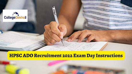 HPSC ADO Recruitment 2022 Exam Day Instructions