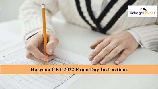 Haryana CET 2022 Exam Day Instructions