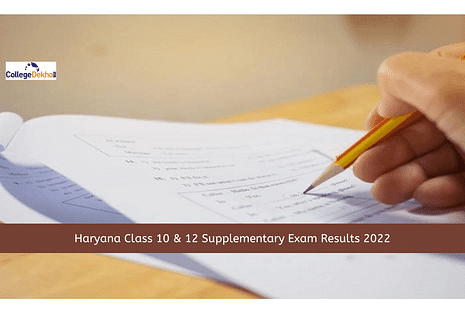 Haryana Class 10 & 12, 2022 Supplementary Exam Results