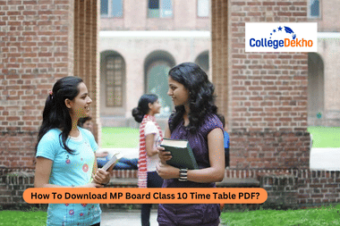 How To Download MP Board Class 10 Time Table 2026 PDF?