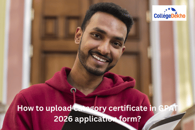How to upload category certificate in GPAT 2026 application form