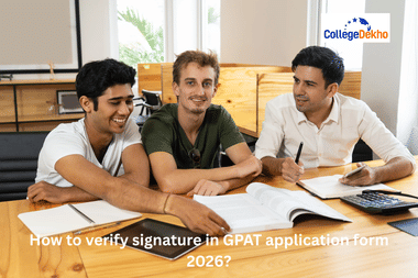 How to verify signature in GPAT application form 2026
