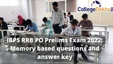 IBPS RRB PO Prelims Exam 2022: Memory Based Questions and Answer Key