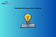 ICAR AIEEA 2025 Biology Syllabus Weightage
